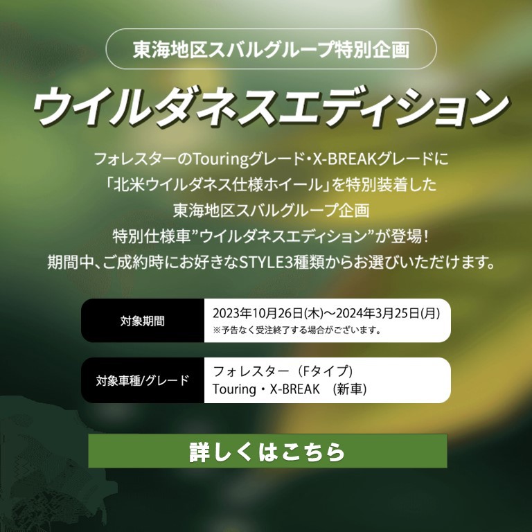 フォレスターウイルダネスエディション
