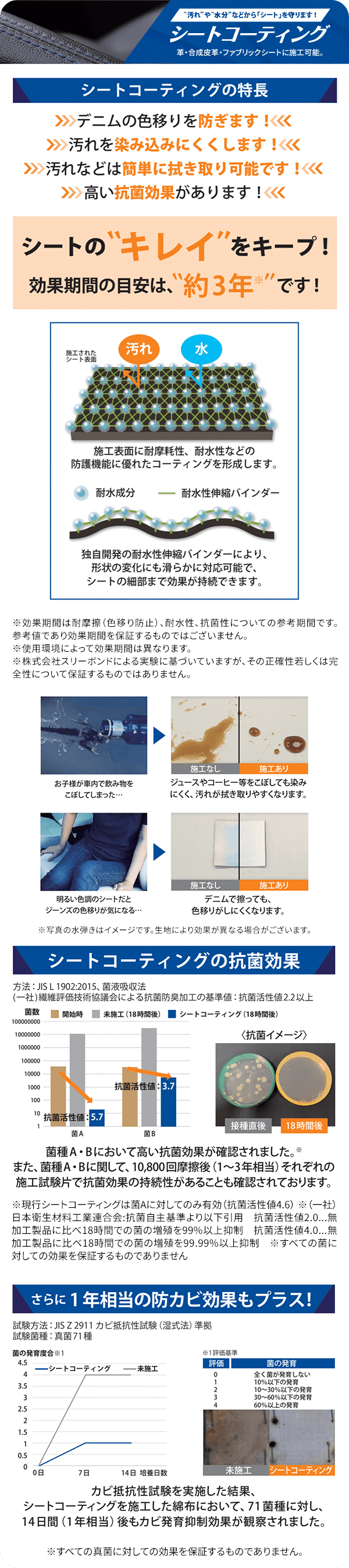 コーティング3点セット｜名古屋スバル自動車