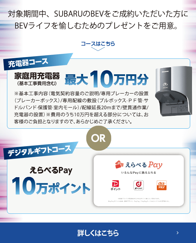 ソルテラBEV LIFEスタートアップキャンペーン